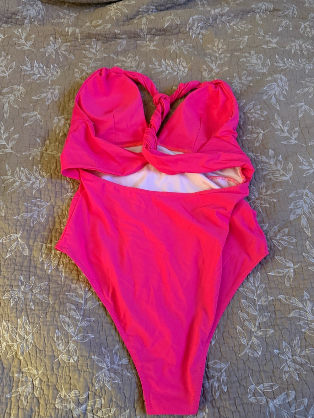 Large' Hot Pink One-Piece Swimsuit - Picture 2 of 3
